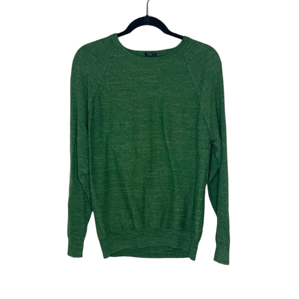 J. Crew Rugged 100% Cotton Mens Crewneck  Slim Fit Sweater size Medium